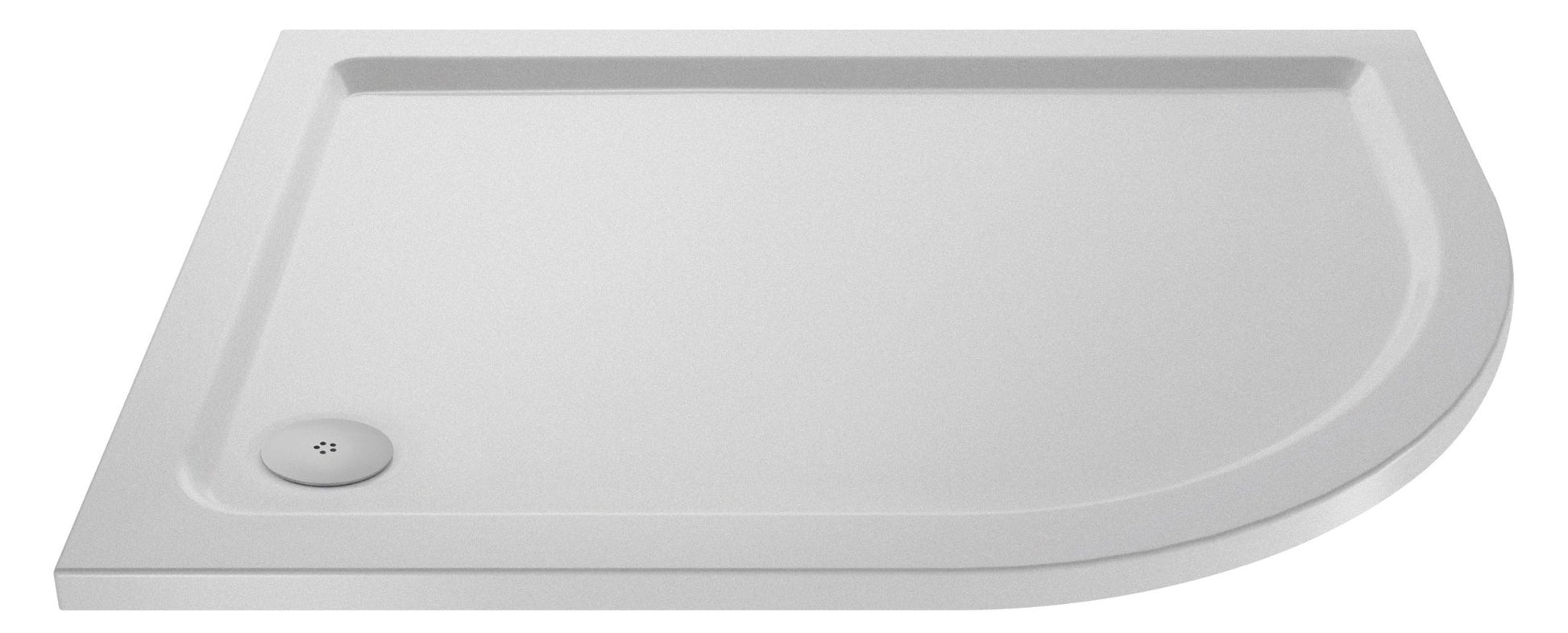 Nui Offset Quadrant Trays Slip Resistant Offset Quadrant Shower Tray Rh 1200 X 900mm Contemporary European White Acrylic Capped ABS Caco3 And Pu - JJ Building Materials