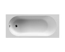 Nui Otley Round Straight Bath 1675 X 700mm Contemporary White Acrylic - JJ Building Materials