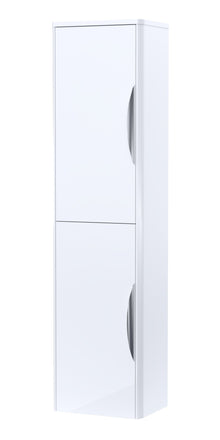 Nui Parade 350mm Tall Unit Contemporary Gloss White MFC Smooth Matt 1399x356x253mm - JJ Building Materials