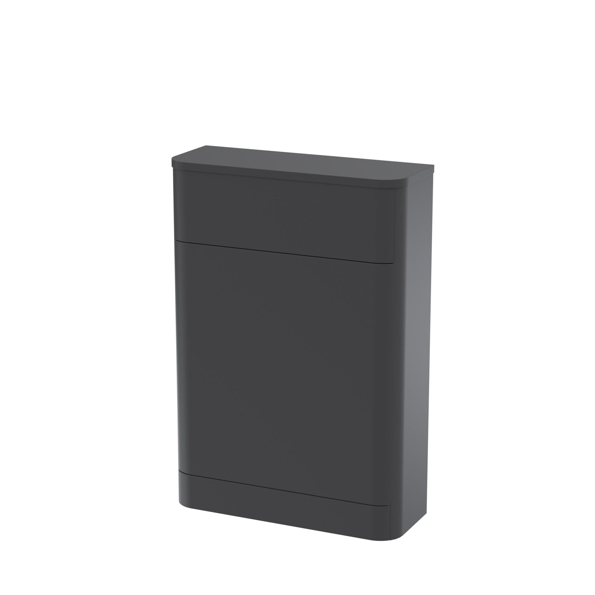 Nui Parade 550mm Wc Unit Contemporary Soft Black MFC Painted Matt 800x550x205mm - JJ Building Materials
