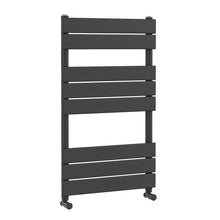 Nui Piazza Square Flat Towel Radiator 840x500 Contemporary Anthracite Steel 840x500x30mm - JJ Building Materials