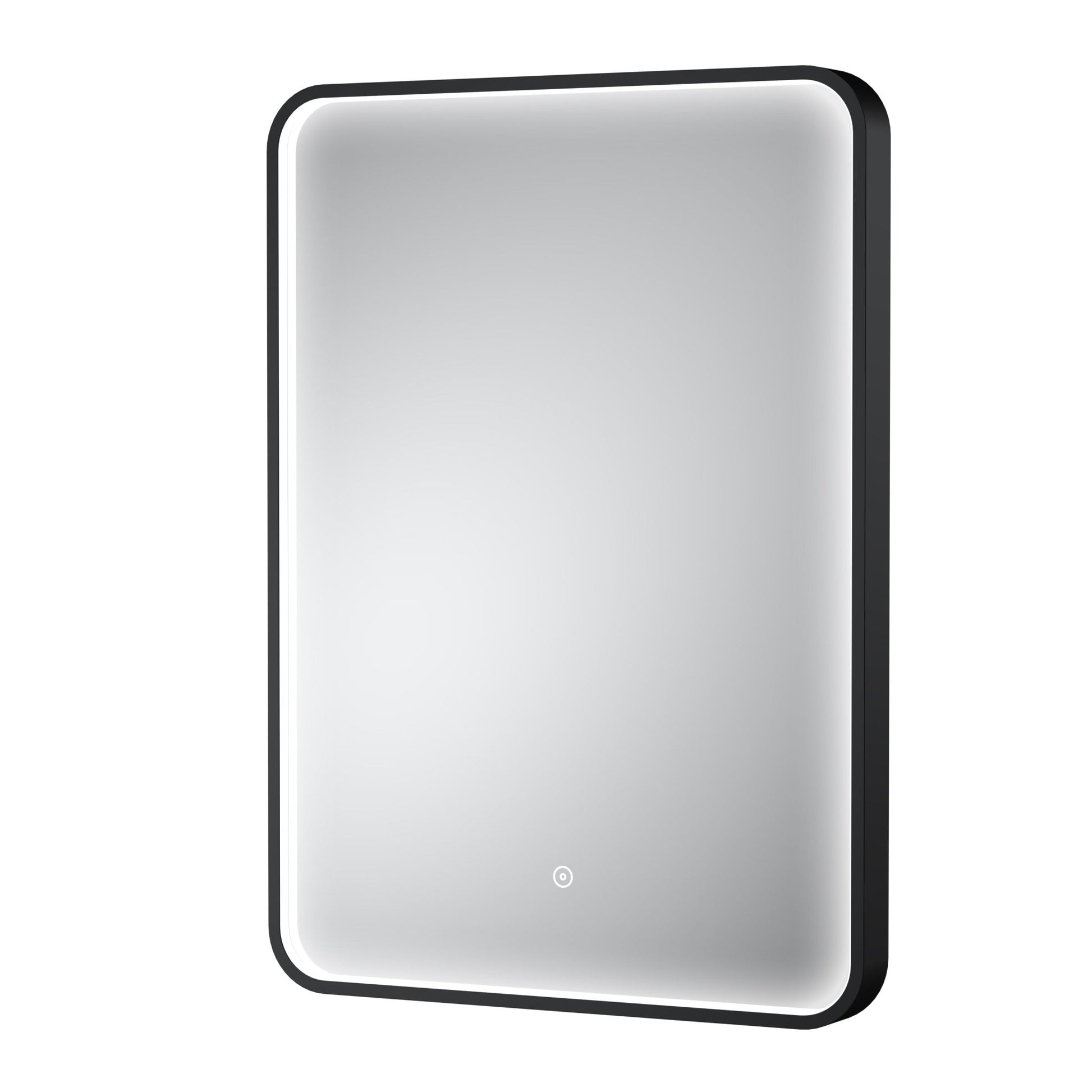 Nui Pictor Black Frame Led Mirror - 700 X 500mm Contemporary Aluminium 700x500x47mm - JJ Building Materials