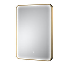 Nui Pictor Brushed Brass Frame Led Mirror - 700 X 500mm Contemporary Aluminium 700x500x47mm - JJ Building Materials