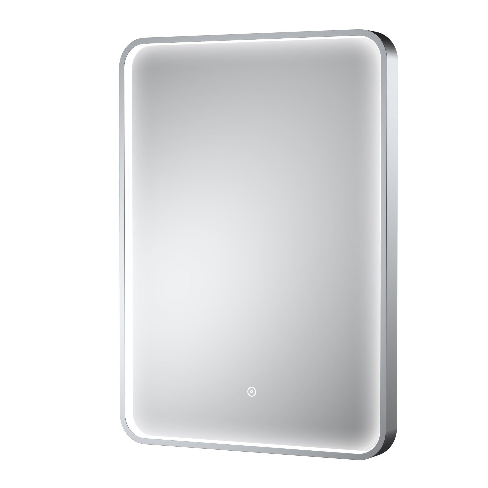 Nui Pictor Polished Chrome Frame Led Mirror - 700 X 500mm Contemporary Aluminium 700x500x47mm - JJ Building Materials