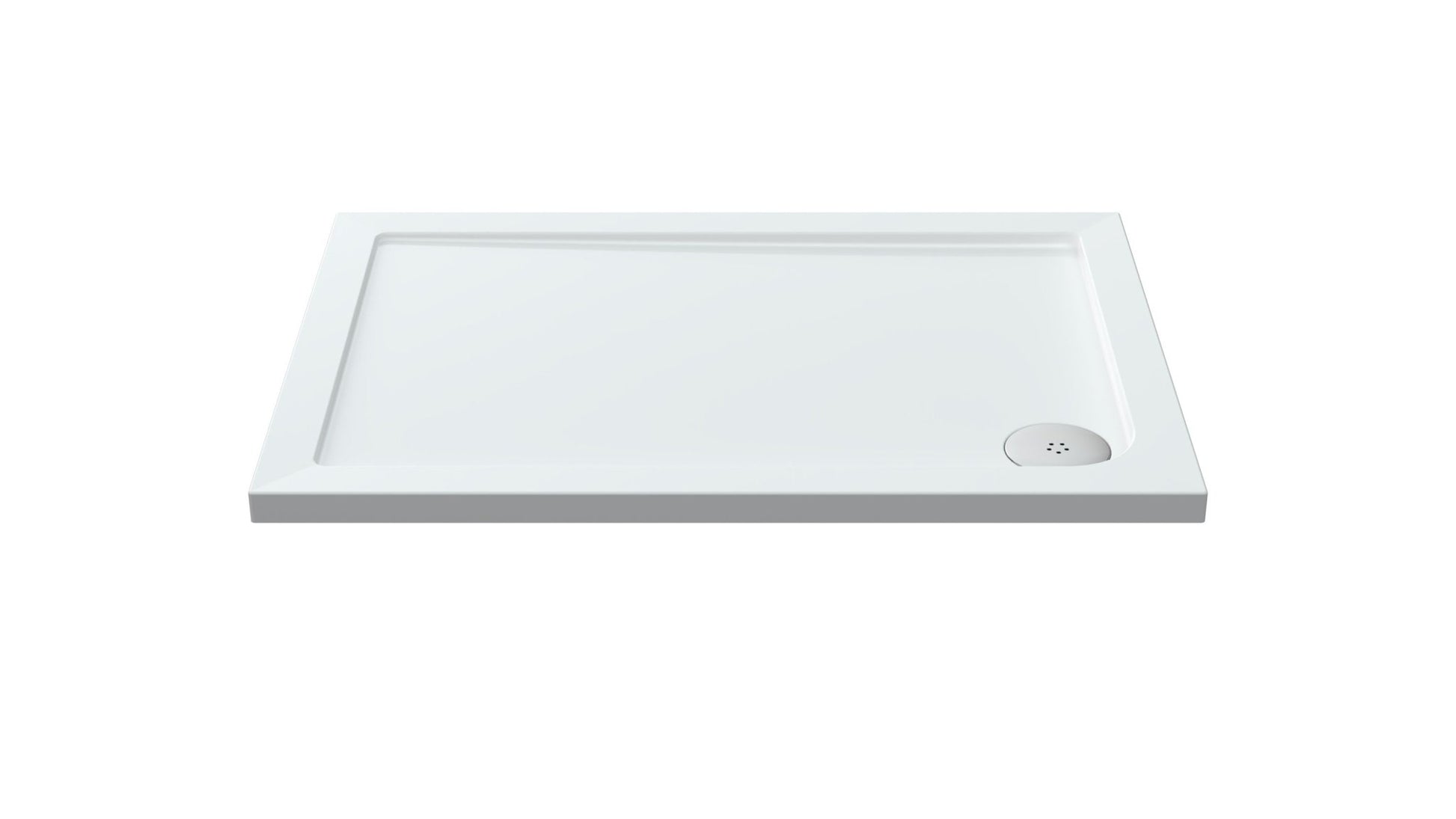 Nui Rectangular Trays Rectangular Shower Tray 1000 X 700mm Contemporary White Acrylic Capped ABS Caco3 And Pu - JJ Building Materials