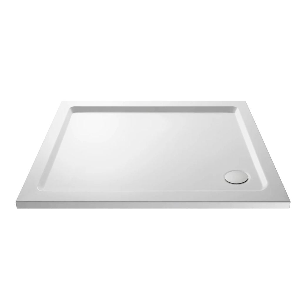 Nui Rectangular Trays Rectangular Shower Tray 1100 X 900mm Contemporary White Acrylic Capped ABS Caco3 And Pu - JJ Building Materials