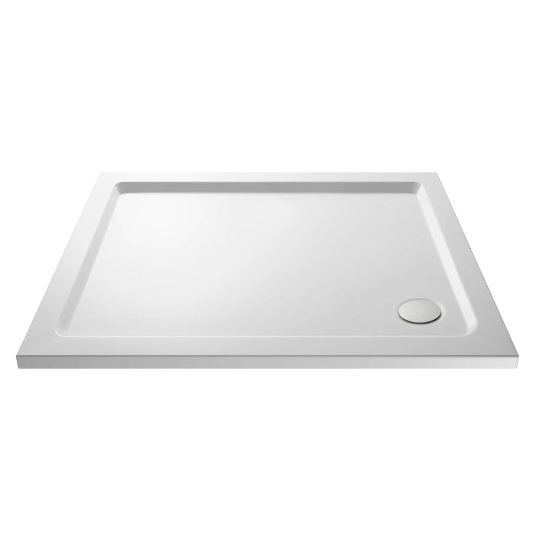 Nui Rectangular Trays Rectangular Shower Tray 1200 X 1000mm Contemporary White Acrylic Capped ABS Caco3 And Pu - JJ Building Materials