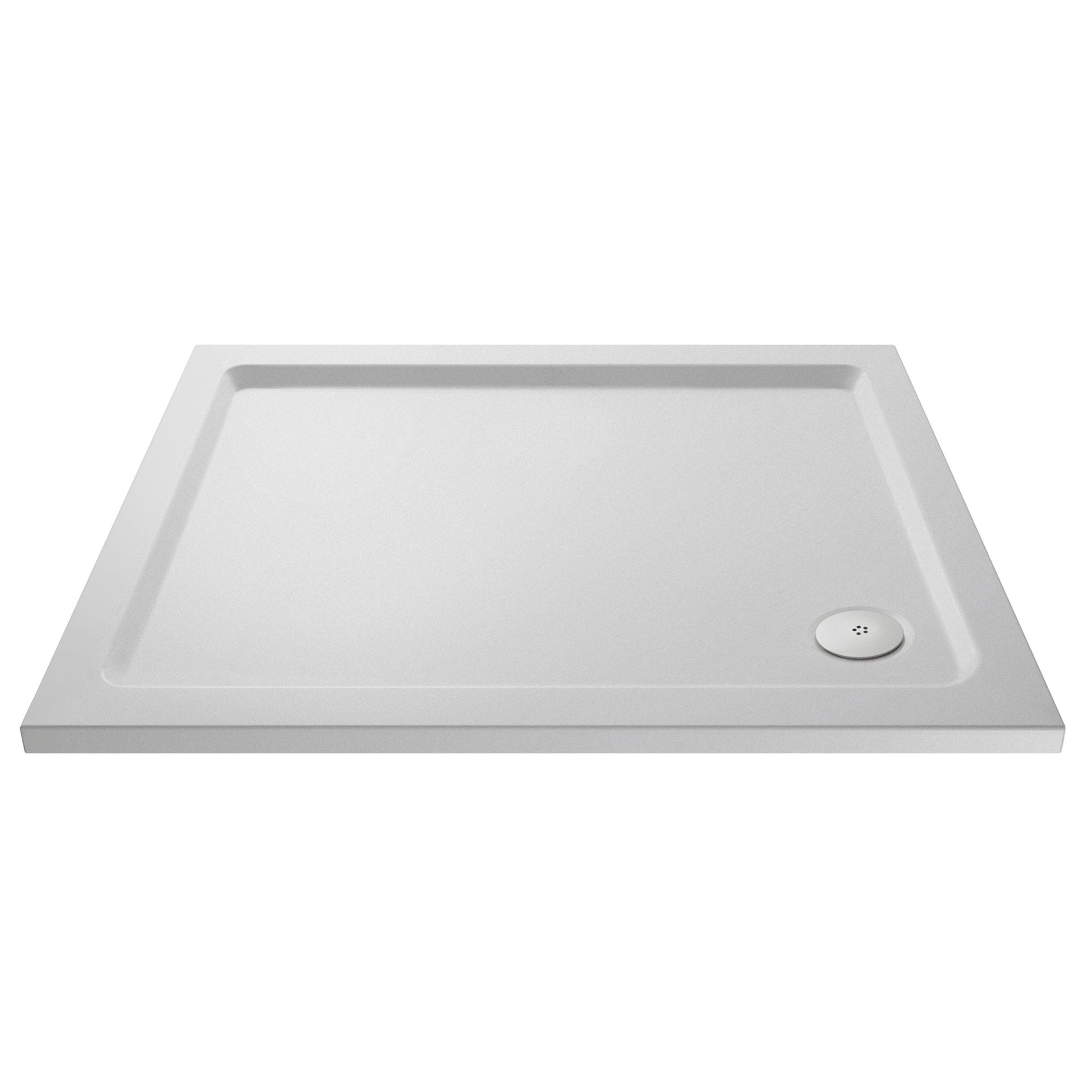 Nui Rectangular Trays Slip Resistant Rectangular Shower Tray 1100 X 760mm Contemporary European White Acrylic Capped ABS Caco3 And Pu - JJ Building Materials