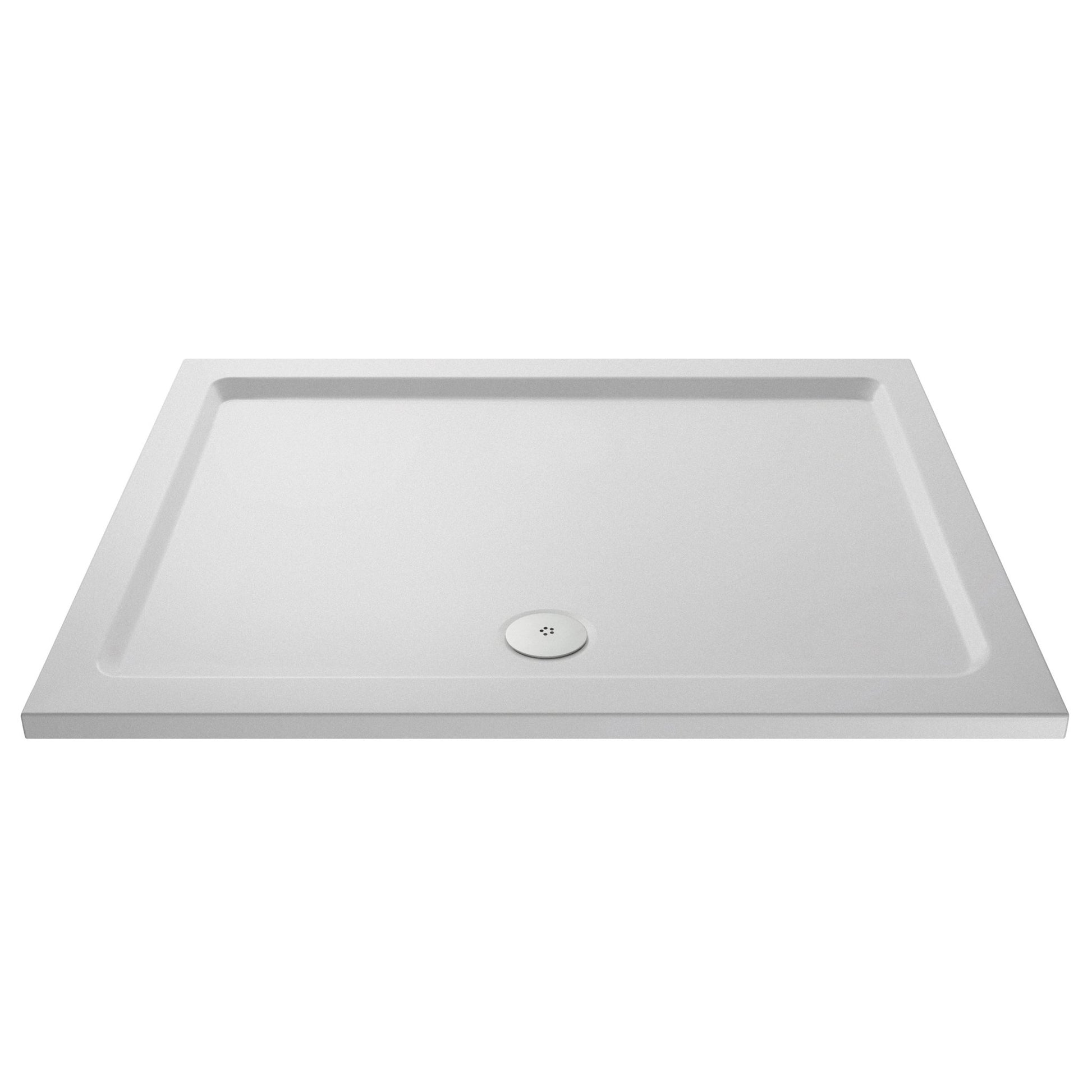 Nui Rectangular Trays Slip Resistant Rectangular Shower Tray 1800 X 800mm Contemporary European White Acrylic Capped ABS Caco3 And Pu - JJ Building Materials