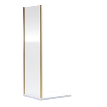 Nui Rene 1900 X 1000mm Side Panel Contemporary Brushed Brass Aluminium 1900x990x31mm - JJ Building Materials