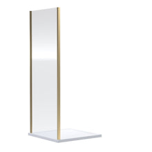 Nui Rene 1900 X 760mm Side Panel Contemporary Brushed Brass Aluminium 1900x750x31mm - JJ Building Materials