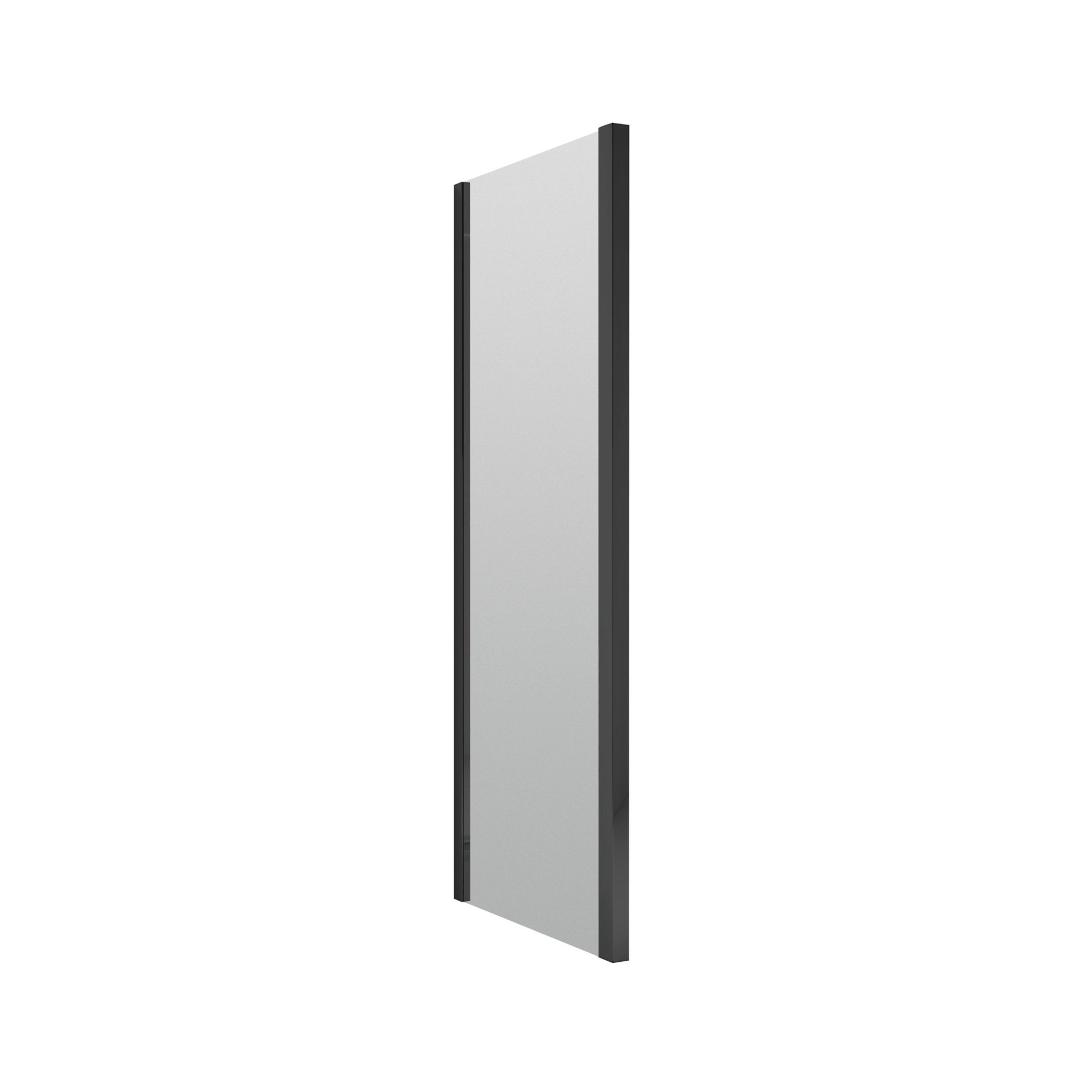 Nui Rene 1900 X 800mm Side Panel Contemporary Matt Black Aluminium 1900x790x31mm - JJ Building Materials