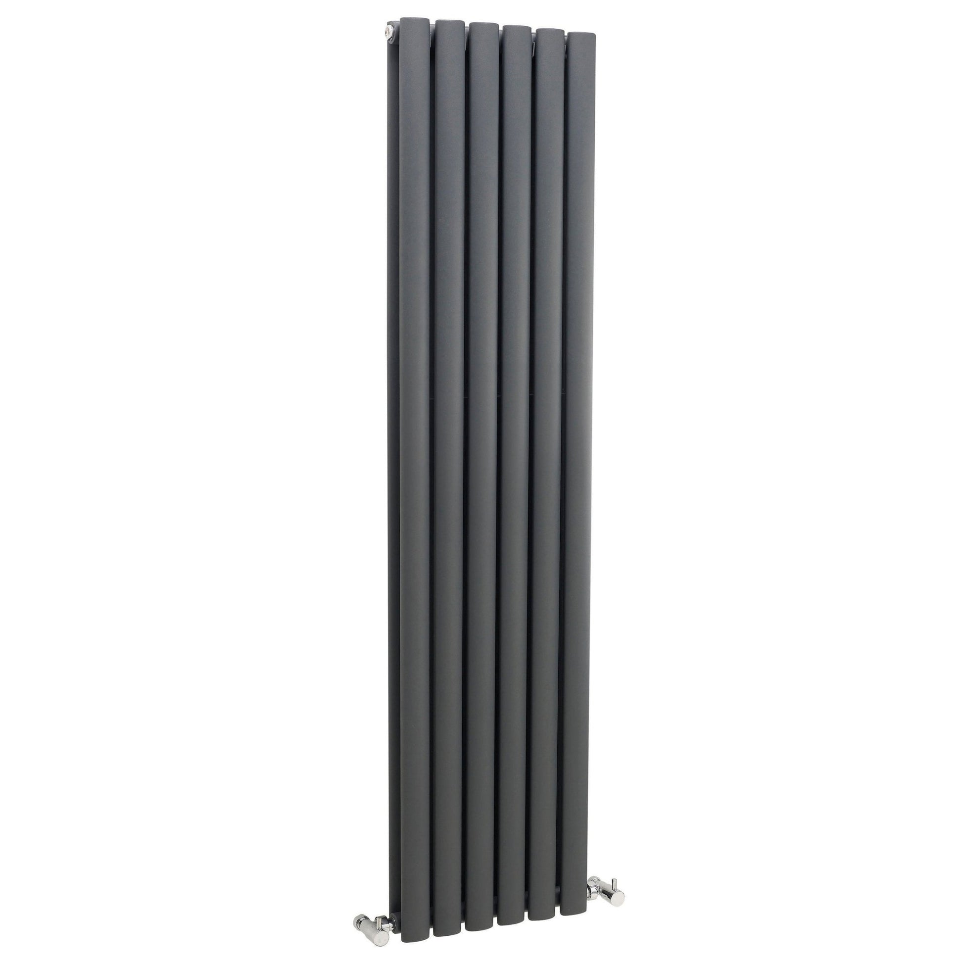 Nui Revive Double Panel Designer Radiator Contemporary Anthracite Steel 1500x354x85mm - JJ Building Materials