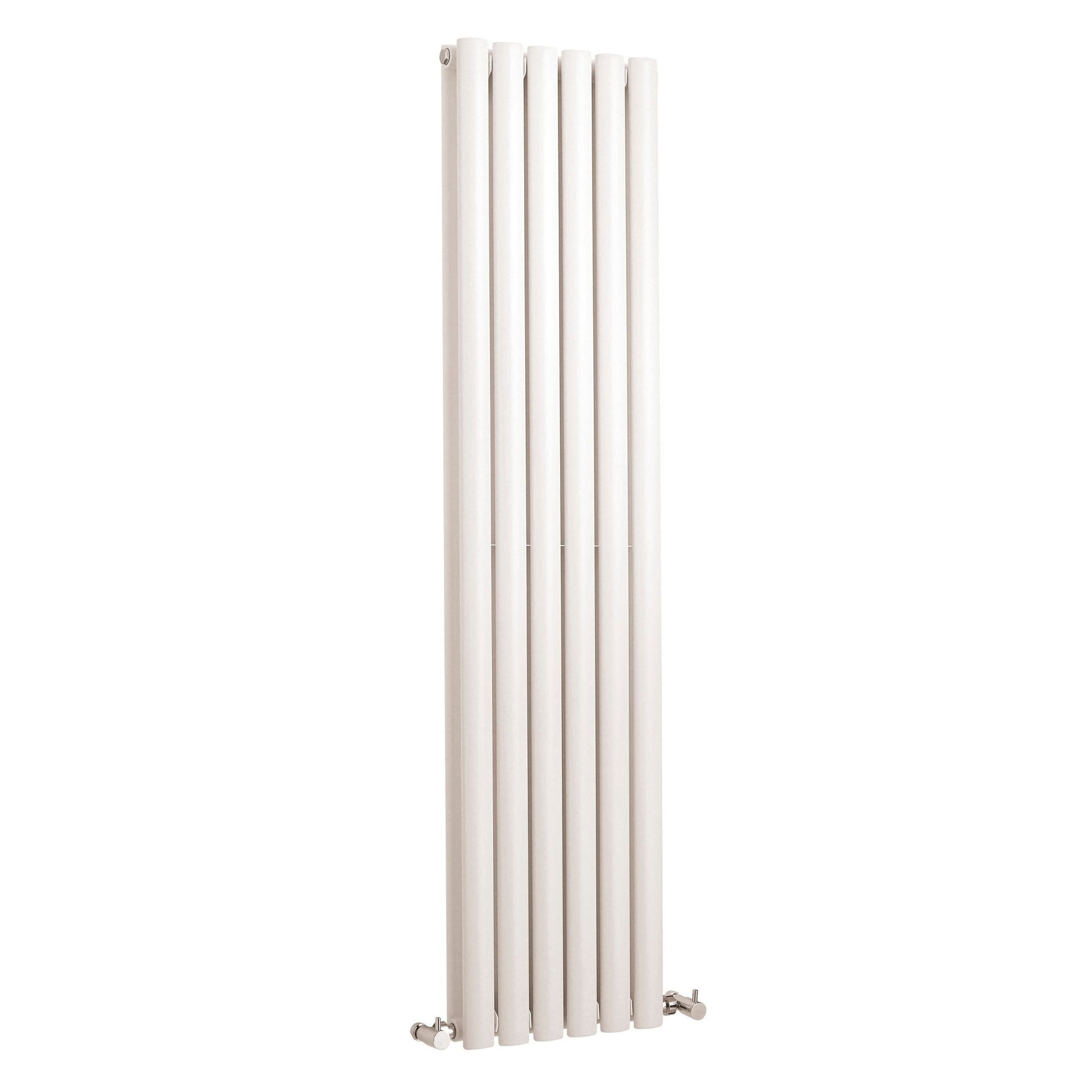 Nui Revive Double Panel Designer Radiator Contemporary White Steel 1500x354x85mm - JJ Building Materials