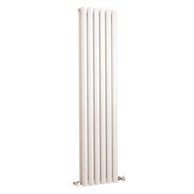 Nui Revive Double Panel Designer Radiator Contemporary White Steel 1500x354x85mm - JJ Building Materials