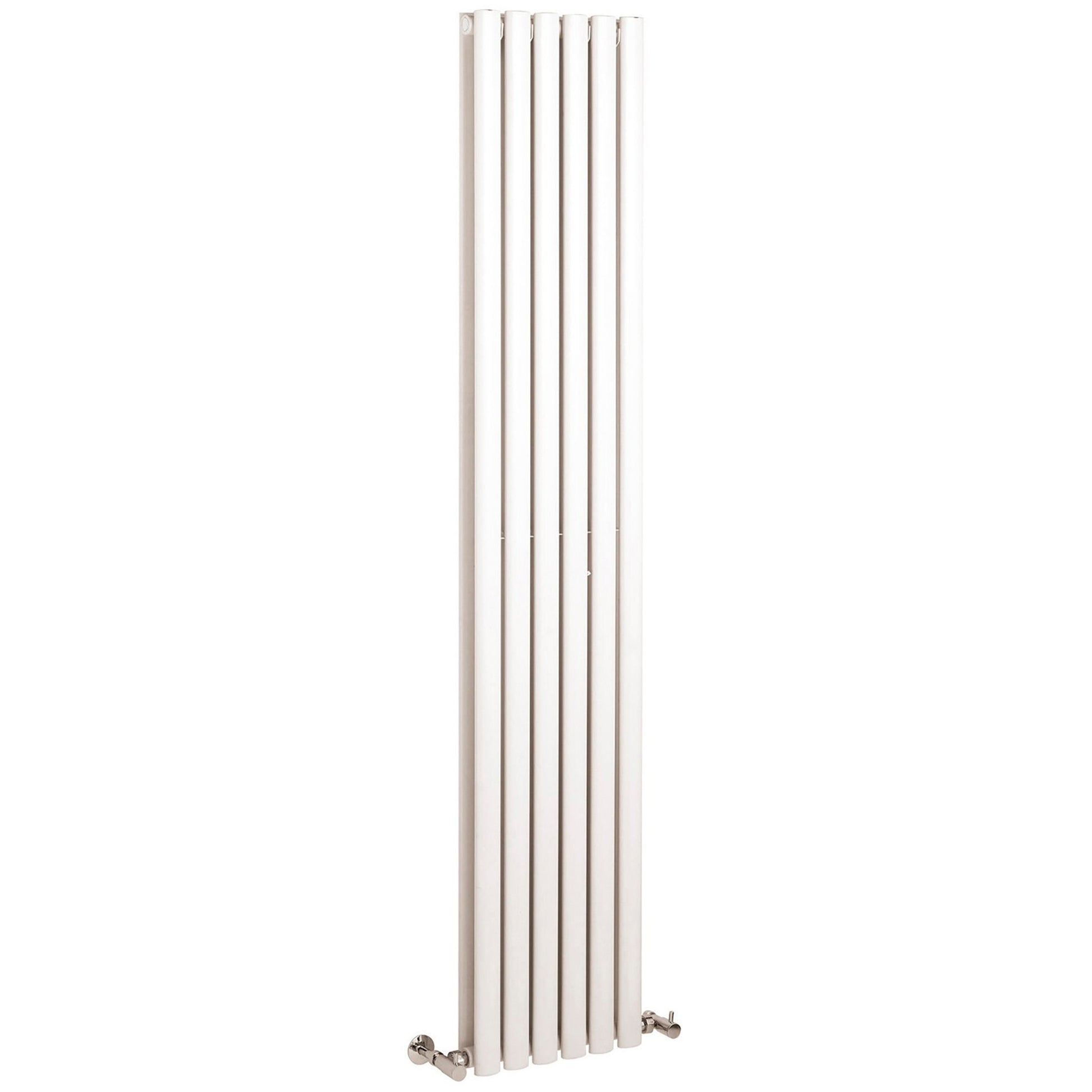 Nui Revive Double Panel Designer Radiator Contemporary White Steel 1800x354x79mm - JJ Building Materials