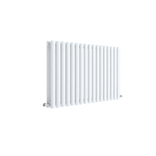Nui Revive Horizontal Double Panel Radiator 600 X 992 Contemporary White High Gloss Steel 600x992x78mm - JJ Building Materials