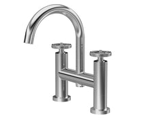 Nui Revolution Bath Filler Contemporary Chrome Brass 319x230x50mm - JJ Building Materials