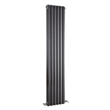 Nui Salvia Designer Radiator Contemporary Anthracite Steel 1800x383x80mm - JJ Building Materials