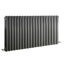 Nui Salvia Designer Radiator Contemporary Anthracite Steel 635x1223x80mm - JJ Building Materials