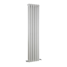 Nui Salvia Designer Radiator Contemporary White Steel 1500x383x80mm - JJ Building Materials