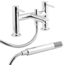 Nui Series Two Bath Shower Mixer Contemporary Chrome Brass,brass ABS 142x226x146mm - JJ Building Materials
