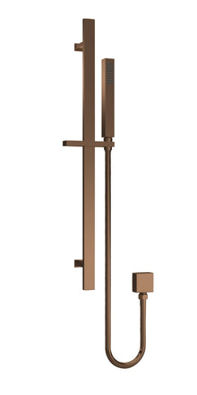 Nui Sheer Rectangular Slider Rail Kit Contemporary Brushed Bronze ABS,brass 685x129x65mm - JJ Building Materials