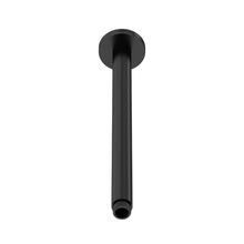 Nui Shower Arms Ceiling - mounted Arm Contemporary Matt Black Brass 380x60x60mm - JJ Building Materials