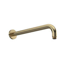 Nui Shower Arms Wall - mounted Arm Contemporary Brushed Brass Brass 104x62x400mm - JJ Building Materials