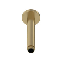Nui Shower Arms Wall - mounted Arm Contemporary Brushed Brass Brass 225x63x63mm - JJ Building Materials