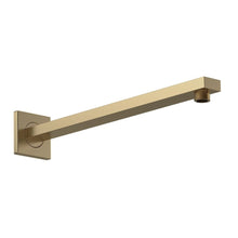 Nui Shower Arms Wall - mounted Arm Contemporary Brushed Brass Brass 62x62x410mm - JJ Building Materials