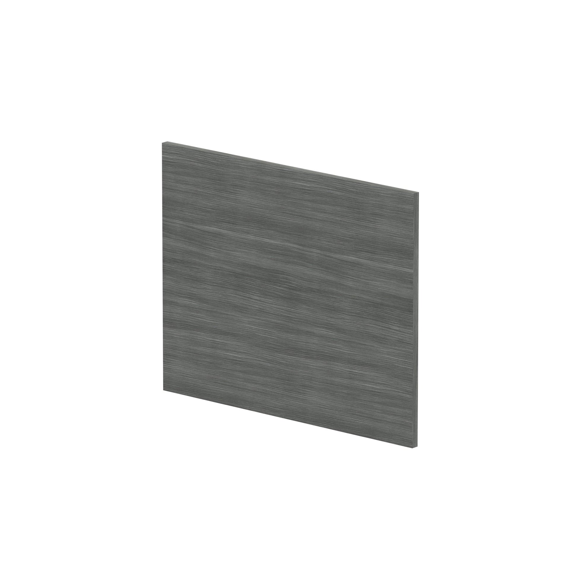 Nui Shower Bath End Panel (700mm) Contemporary Anthracite Woodgrain MFC Textured Woodgrain 520x680x18mm - JJ Building Materials