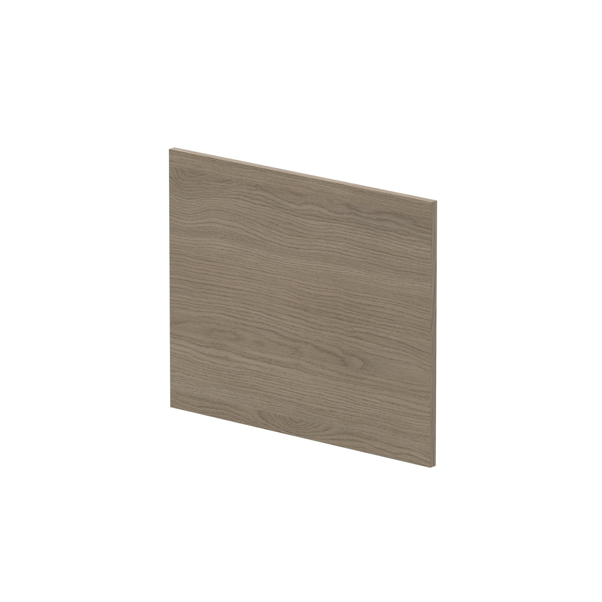 Nui Shower Bath End Panel (700mm) Contemporary Solace Oak MFC Textured Woodgrain 520x680x18mm - JJ Building Materials