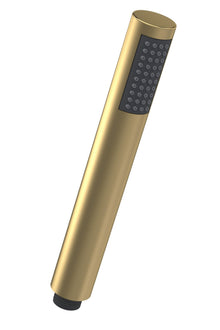 Nui Shower Parts Easy - clean Handset Contemporary Brushed Brass ABS 210x30x30mm - JJ Building Materials