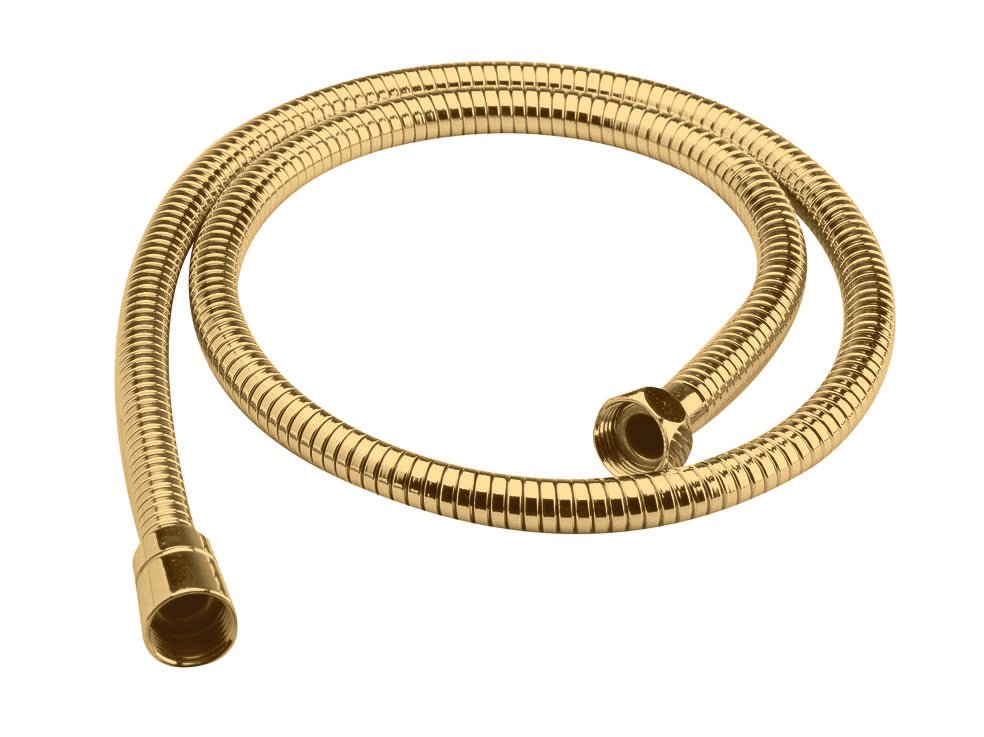 Nui Shower Parts Shower Flex Contemporary Brushed Brass Brass 1500x15x15mm - JJ Building Materials