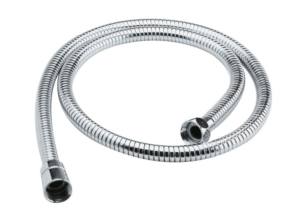 Nui Shower Parts Shower Flex Contemporary Chrome Brass 1750x15x15mm - JJ Building Materials
