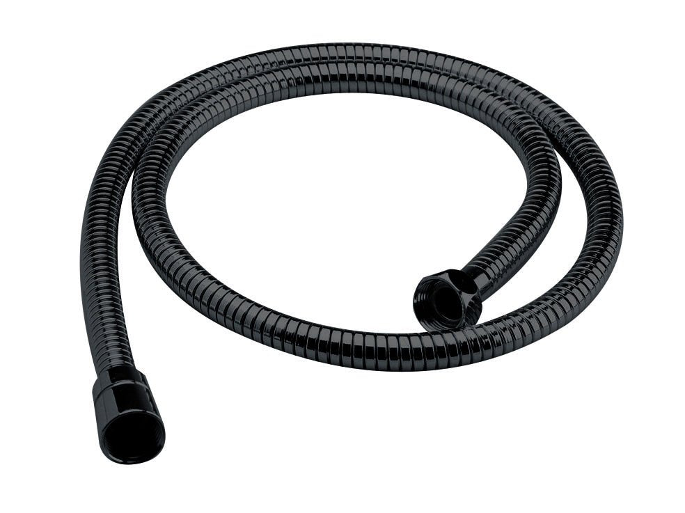 Nui Shower Parts Shower Flex Contemporary Matt Black Brass 1500x15x15mm - JJ Building Materials