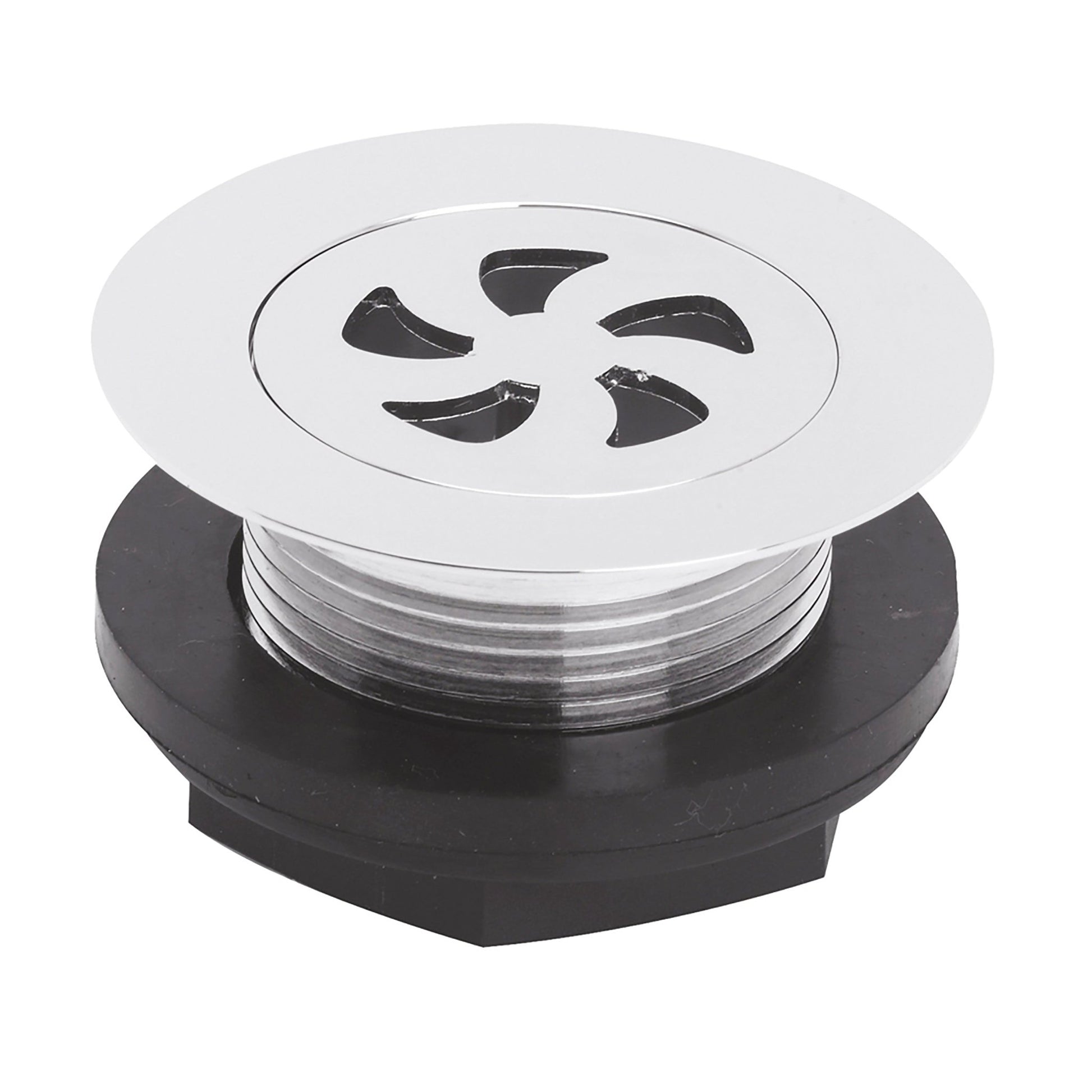 Nui Shower Tray Wastes Easyclean Shower Tray Waste Contemporary Chrome Brass 74x74x45mm - JJ Building Materials