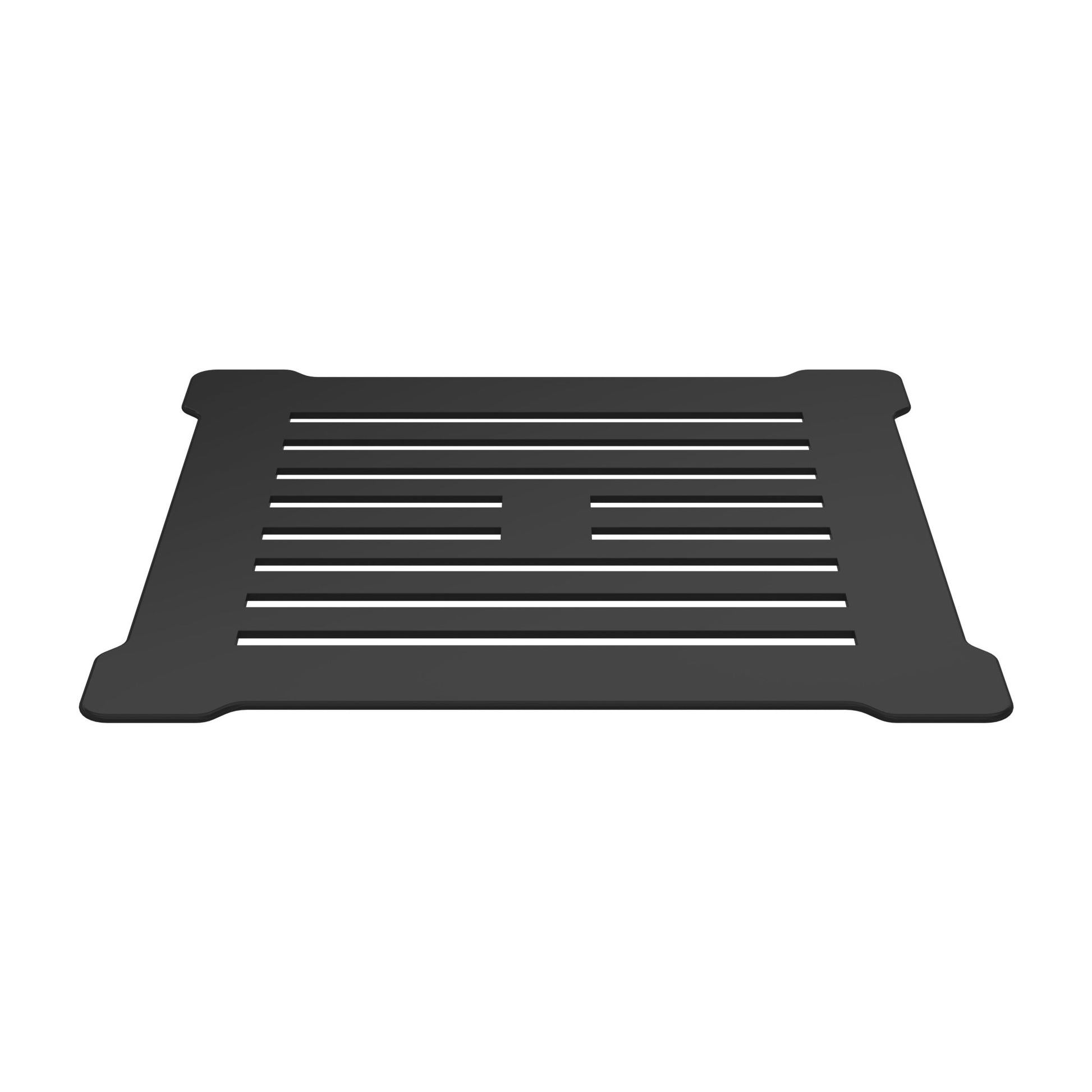Nui Shower Tray Wastes Square Shower Waste With Black Top Contemporary Matt Black Polypropylene 86x144x144mm - JJ Building Materials