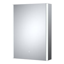 Nui Single Door Mirror Cabinets 500mm Mirror Cabinet Contemporary Silver Aluminium 700x500x140mm - JJ Building Materials