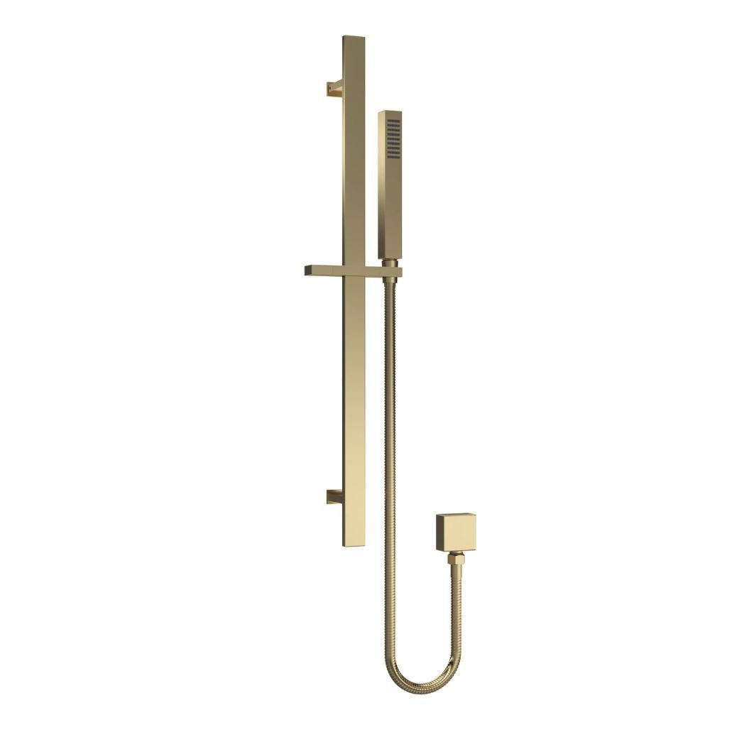 Nui Slide Rail Kit Contemporary Brushed Brass Brass ABS 685x129x65mm - JJ Building Materials