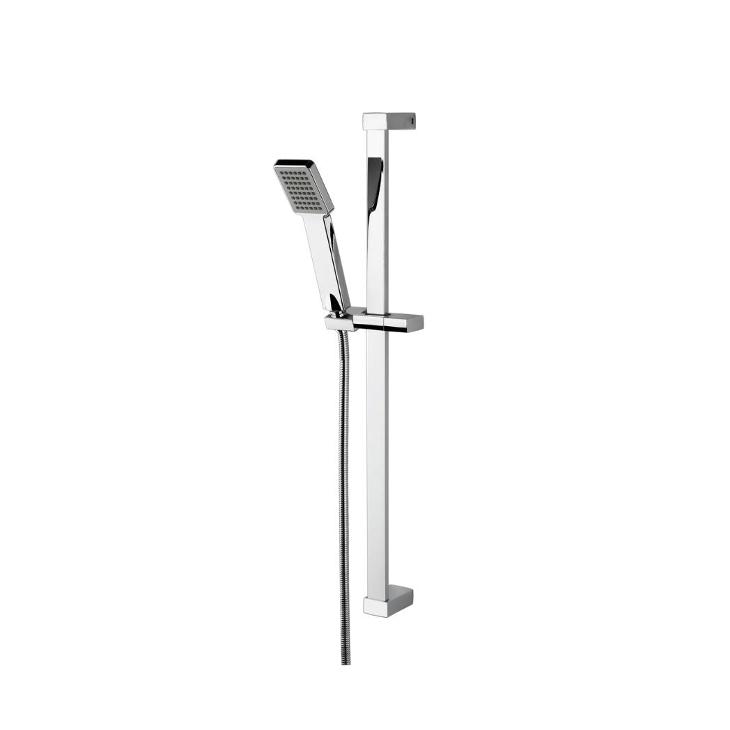 Nui Slide Rail Kit Contemporary Chrome Brass ABS 700x660x70mm - JJ Building Materials