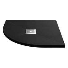 Nui Slim Quadrant Trays Quad Shower Tray 800 X 800mm Contemporary Black Slate Acrylic Capped ABS Caco3 And Pu - JJ Building Materials