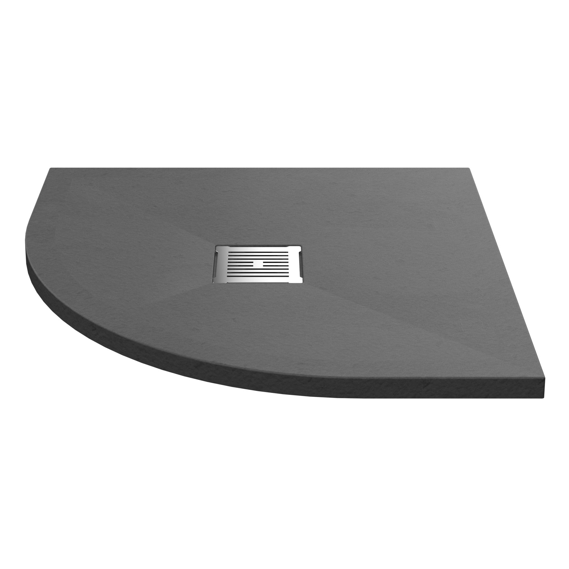 Nui Slim Quadrant Trays Quad Shower Tray 800 X 800mm Contemporary Grey Slate Acrylic Capped ABS Caco3 And Pu - JJ Building Materials