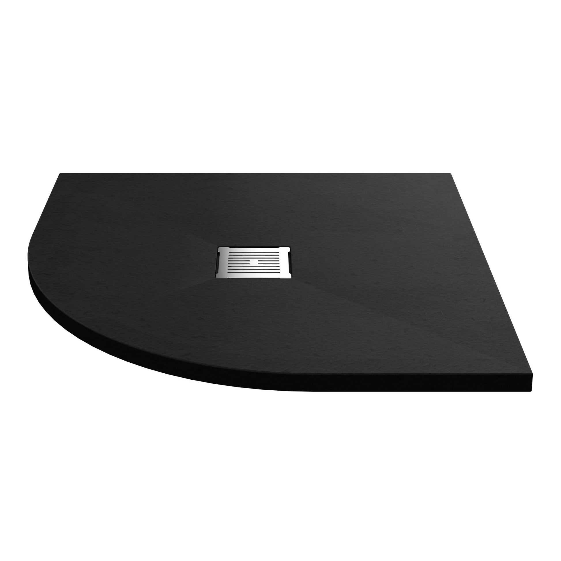 Nui Slim Quadrant Trays Quad Shower Tray 900 X 900mm Contemporary Black Slate Acrylic Capped ABS Caco3 And Pu - JJ Building Materials