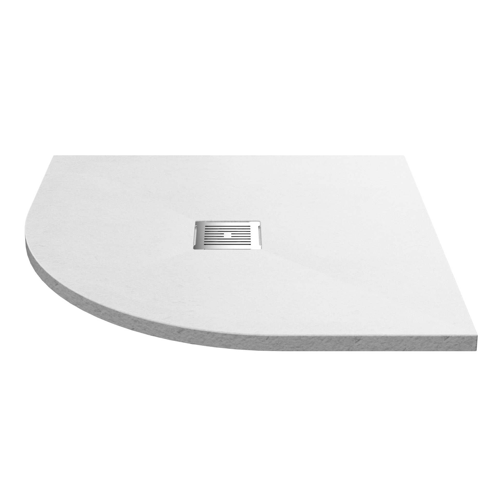 Nui Slim Quadrant Trays Quad Shower Tray 900 X 900mm Contemporary White Slate Acrylic Capped ABS Caco3 And Pu - JJ Building Materials