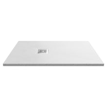 Nui Slim Rectangular Trays Rectangular Shower Tray 1200 X 800mm Contemporary White Slate Acrylic Capped ABS Caco3 And Pu - JJ Building Materials