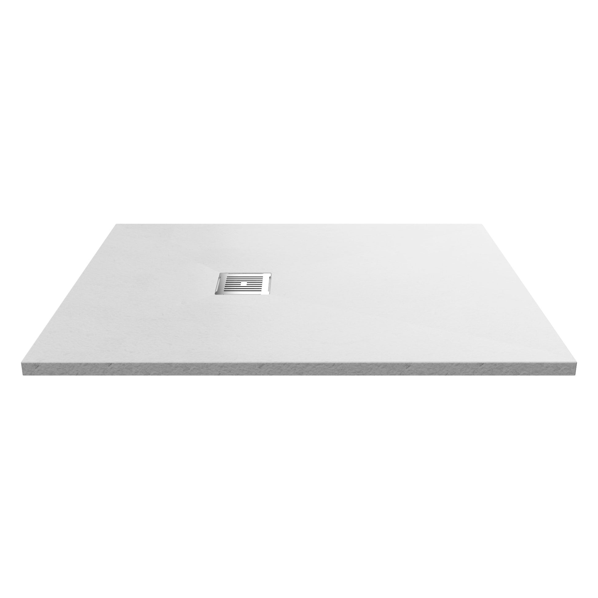 Nui Slim Rectangular Trays Rectangular Shower Tray 1200 X 900mm Contemporary White Slate Acrylic Capped ABS Caco3 And Pu - JJ Building Materials