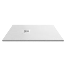 Nui Slim Rectangular Trays Rectangular Shower Tray 1200 X 900mm Contemporary White Slate Acrylic Capped ABS Caco3 And Pu - JJ Building Materials