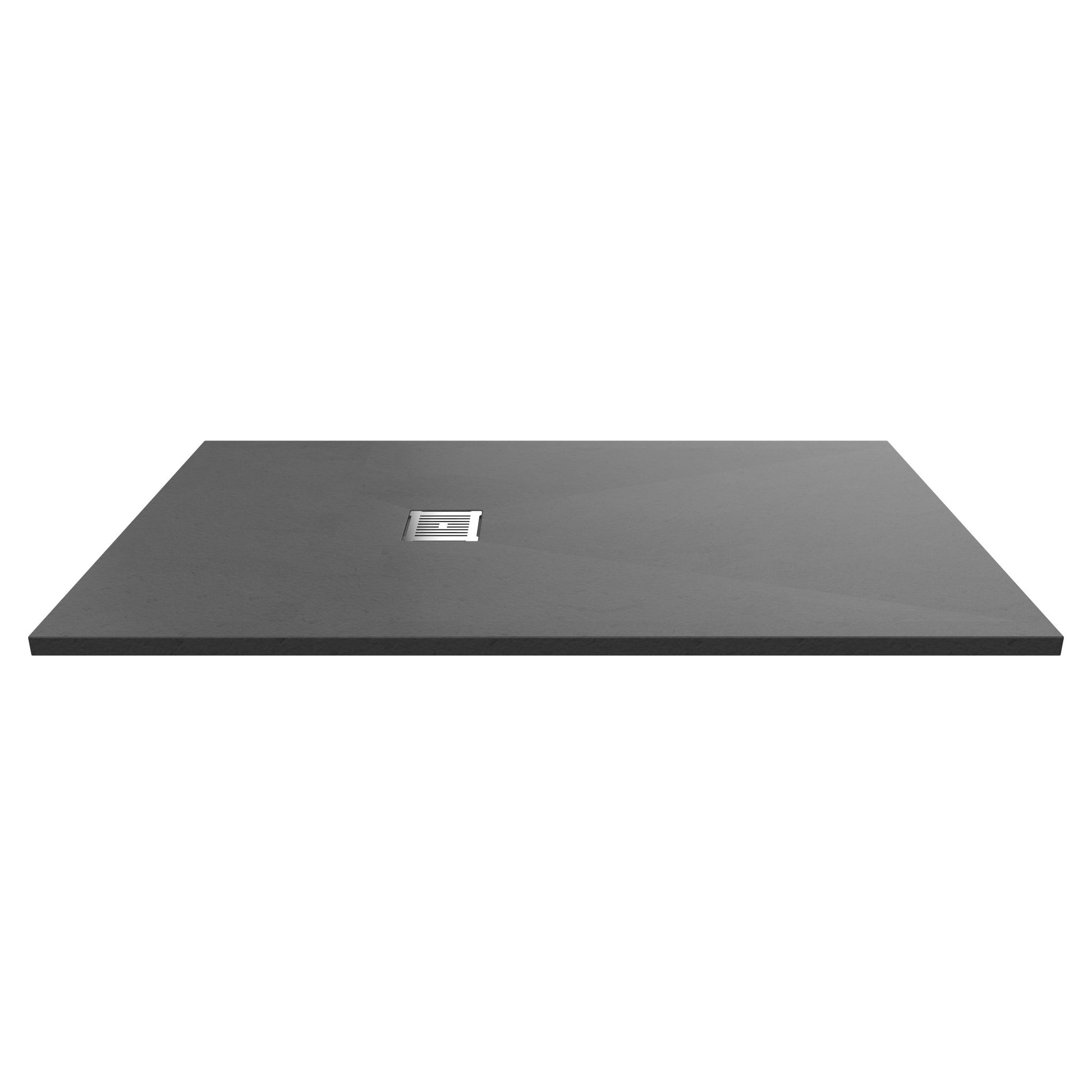 Nui Slim Rectangular Trays Rectangular Shower Tray 1600 X 900mm Contemporary Grey Slate Acrylic Capped ABS Caco3 And Pu - JJ Building Materials